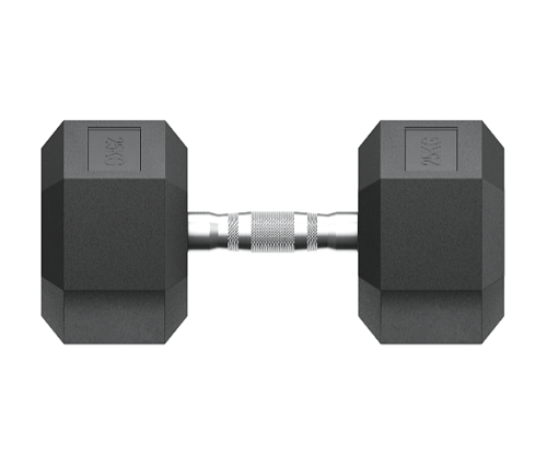 Гантель гексагональная обрезиненная Unix Fit 25 кг / шт.