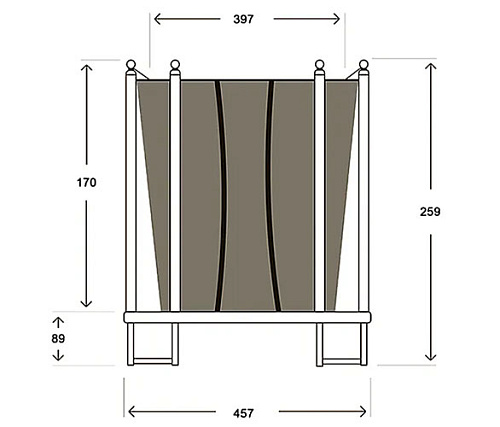 Батут Hasttings Classic Green (4,6 м)