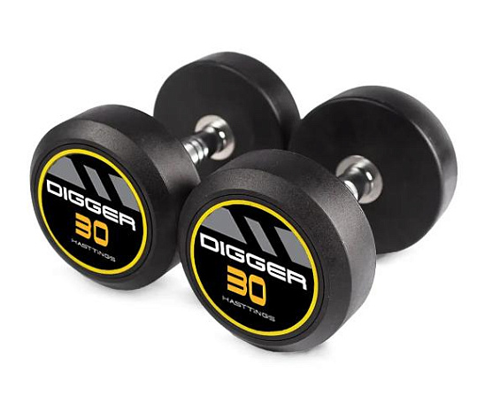 Комплект обрезиненных гантелей Hasttings HD51D2A-27,5-37,5 5 пар от 27,5 до 37,5 кг