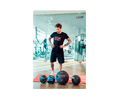 Тренировочный мяч Original FitTools Wall Ball Deluxe 10 кг