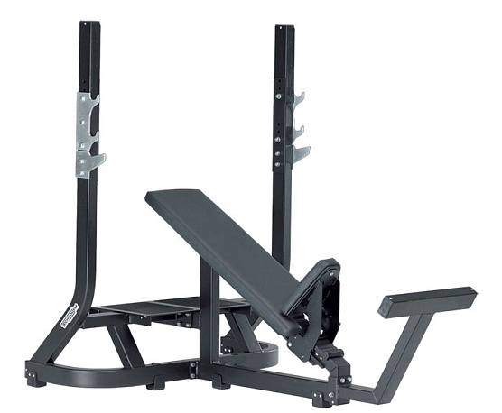 Силовой тренажер Technogym OLYMPIC INCLINE BENCH PURE BLACK/BLACK