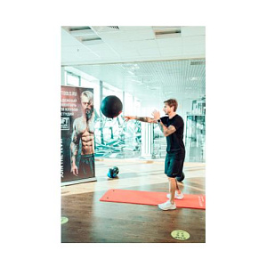 Купить Original FitTools Тренировочный мяч Wall Ball Deluxe 10 кг в Москве