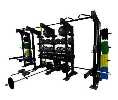 Купить Стойка функциональная 4-модульная односторонняя Torque X-Create XCFW-4M-X1-07 комплект X1 (чёрный) в Москве
