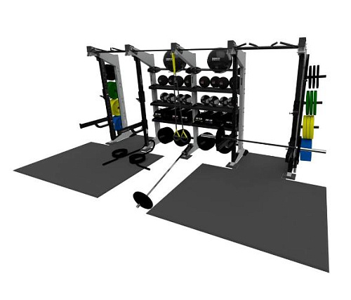Функциональная стойка 4-модульная Torque X-Create XCFW-4M-X1-05 (односторонняя комплект X1, платинум)