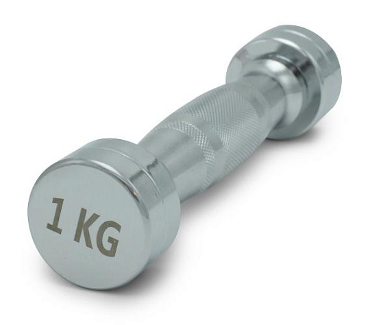 Гантель круглая хромированная Unix Fit PRO 1 кг / шт.