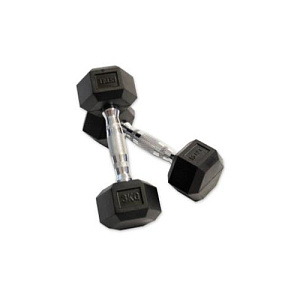 Купить Rebel Fitness Набор гексагональных гантелей 10 пар от 1 до 10 кг  в Москве