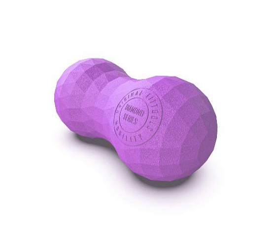 Набор из двух массажных мячей с кистевым эспандером Original FitTools пурпурный фото1
