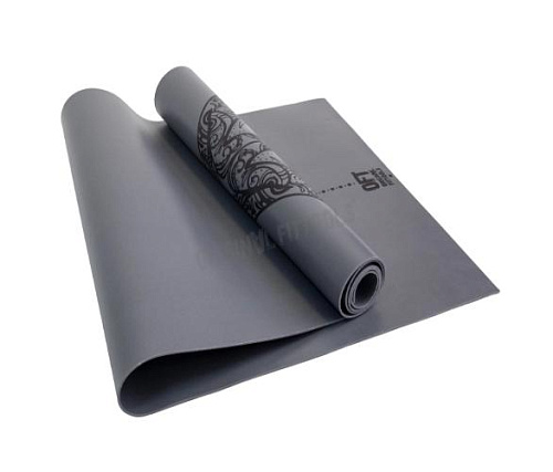 Коврик для йоги Original FitTools 2,5 мм серый в сумке с ремешком