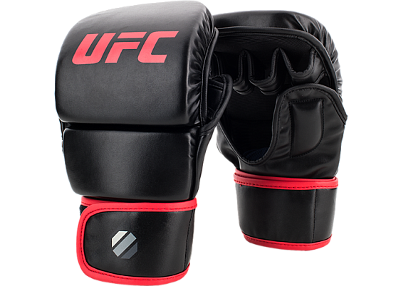 UFC Перчатки MMA для спарринга 8 унций черные LXL