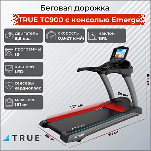 Купить Беговая дорожка True Fitness TC900 c консолью Emerge в Москве