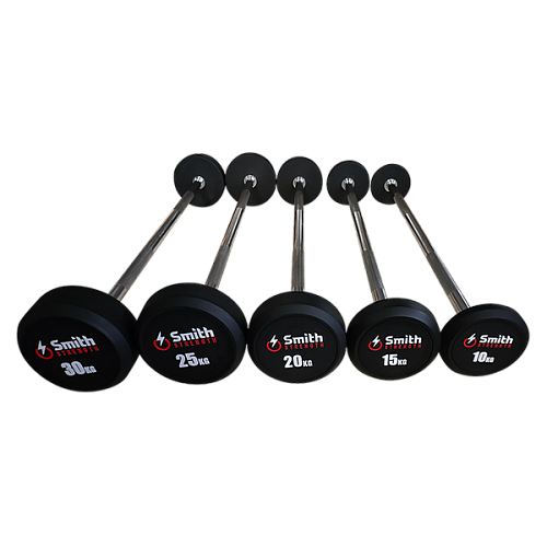 Купить Набор обрезиненных фиксированных штанг Smith Fitness Excellence DB145-BS 10-30кг с прямой ручкой, шаг 5кг в Москве