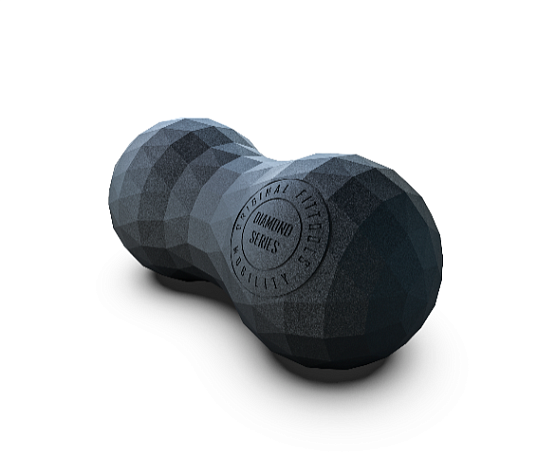 Набор из двух массажных мячей с кистевым эспандером Original FitTools черный фото1