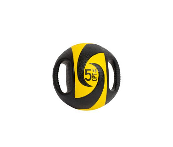 Мяч тренировочный медицинбол с хватами Original FitTools 5 кг