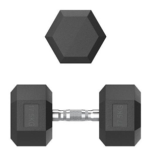 Купить Unix Fit Гантель гексагональная обрезиненная 17,5 кг / шт. в Москве