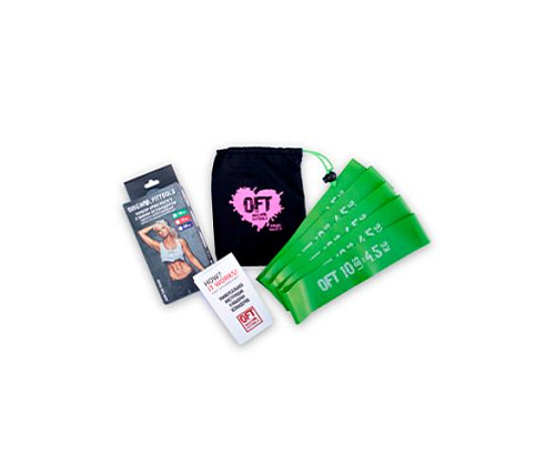 Набор из 5 мини-эспандеров одного сопротивления Original FitTools (10 LBS)