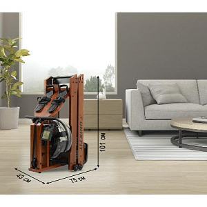 Купить Гребной тренажер Unix Fit Wood Rower Dark в Москве