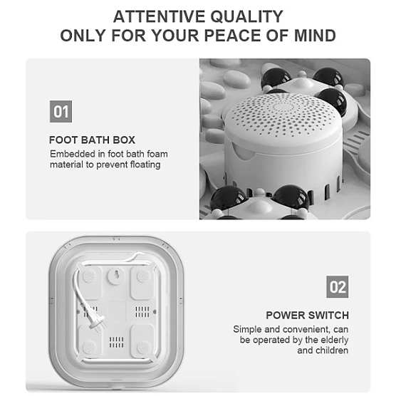 Массажная ванна для ног Meridien Aquarelax FTSP-0007 фото2