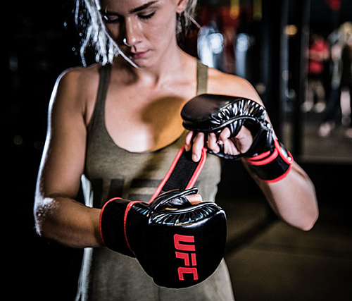 Перчатки MMA для спарринга UFC 8 унций синие S/M