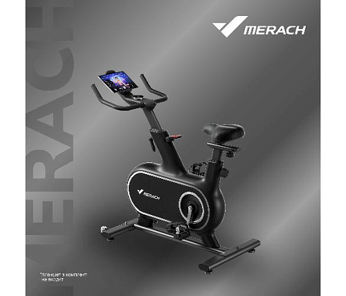 Велотренажер спин-байк Merach MR-S06 домашний черный (Black)