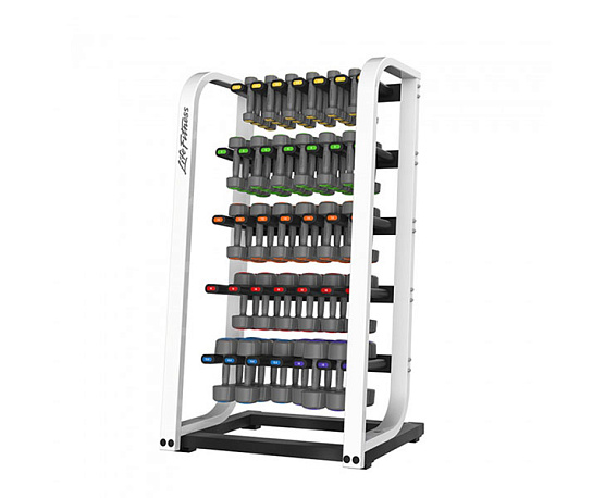 Стойка для гантелей Life Fitness (Платиновый белый)