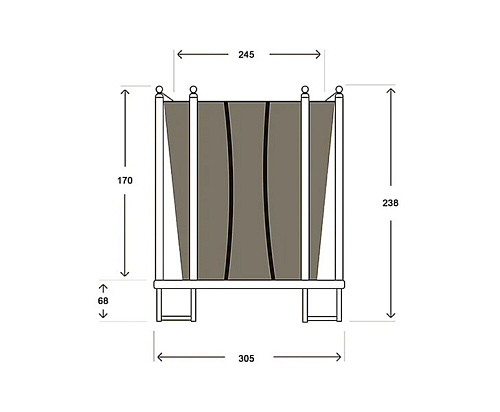Батут Hasttings Classic Green (3,05 м)