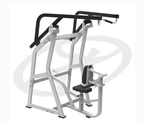 Нагружаемый дисками тренажер Oxide Fitness H004A рычажная тяга сверху (обратная верхняя тяга)
