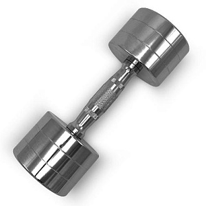 Купить Unix Fit PRO гантель круглая хромированная 9 кг / шт. в Москве