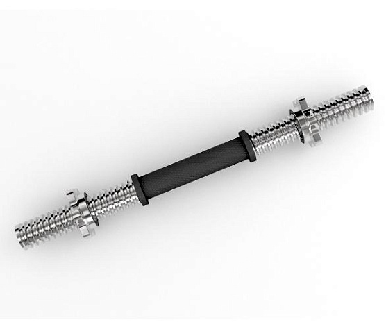 Гриф гантельный обрезиненный Unix Fit 400 мм / 25 мм