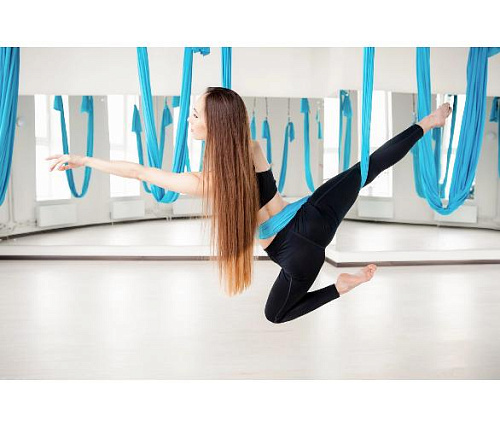 Йога гамак Targex, бирюзовый