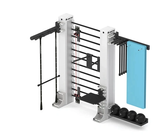 Настенный комплекс на 3 станции Queenax By Precor WALL SOLUTION 2D 1.75 m фото3