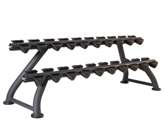 Горизонтальная стойка для хранения гантелей UFC (на 10 пар)