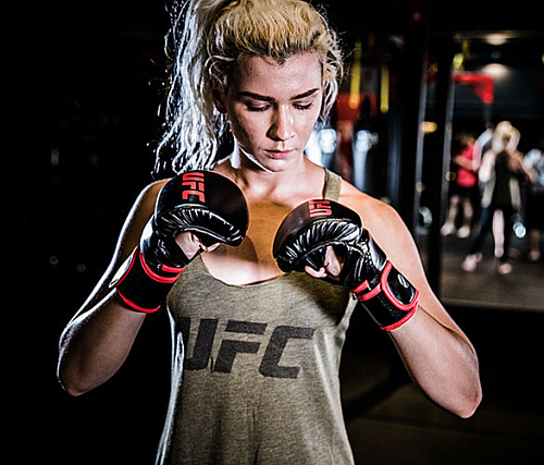 Перчатки MMA для спарринга UFC 8 унций синие S/M