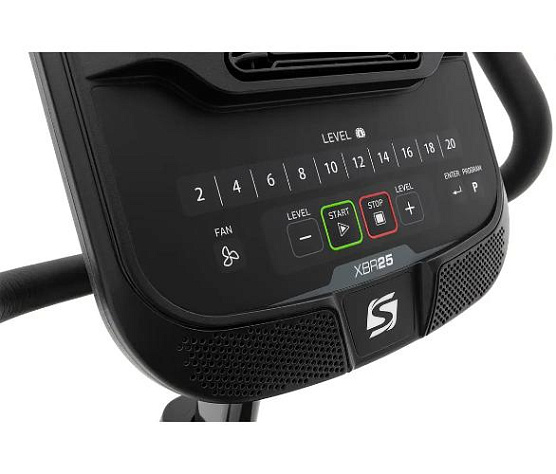 Велотренажер горизонтальный Spirit Fitness XBR25 черный фото11