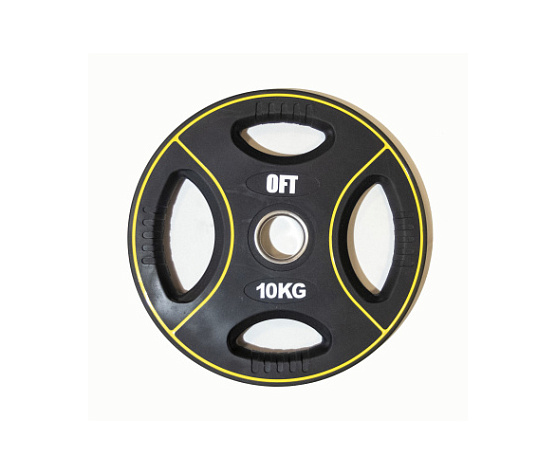 Original FitTools Диск для штанги олимпийский полиуретановый 10 кг