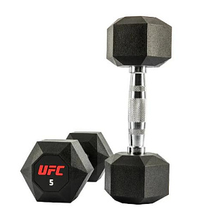Купить UFC Комплект обрезиненных октагональных гантелей 10 пар от 2,5 до 25кг Octagon Dumbbell в Москве