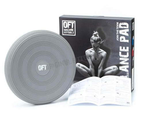 Балансировочная подушка Original FitTools FT-BPD02-GRAY серая
