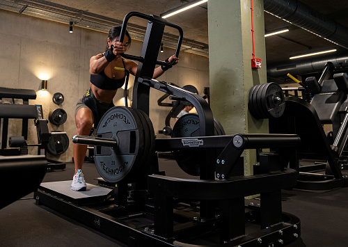 Приседания с поясом Technogym Pure Strength Belt Squat