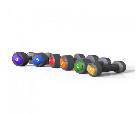 Life Fitness Пара уретановых гантелей, 3 кг