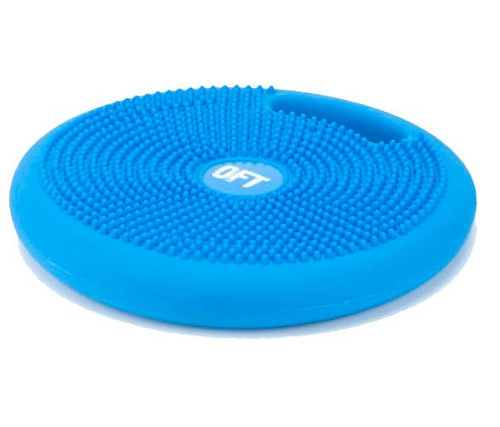 Подушка массажно-балансировочная с ручкой Original FitTools синяя