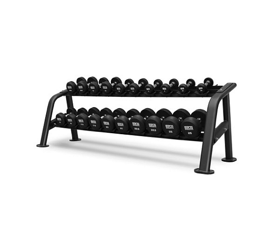 Bronze Gym Набор обрезиненных гантелей , 2.5-25 кг - 10 пар BGDBR025-250