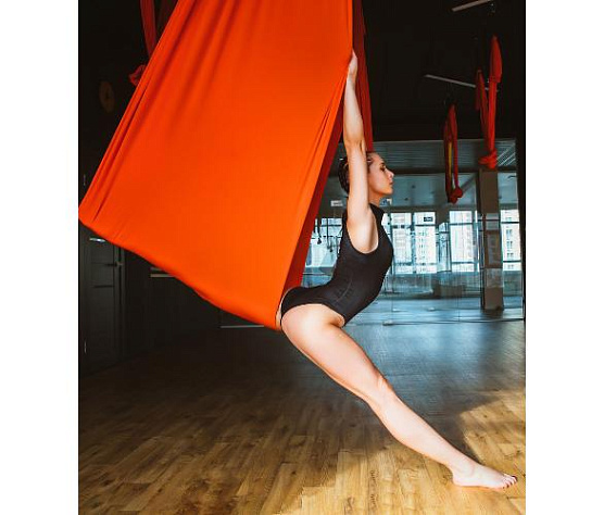 Йога гамак Targex, оранжевый