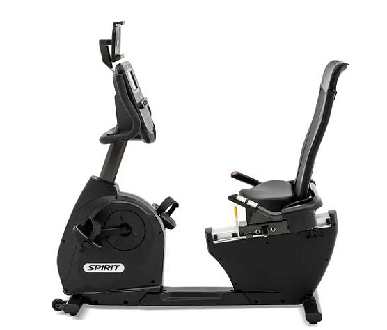 Велотренажер горизонтальный Spirit Fitness XBR55 черный фото4