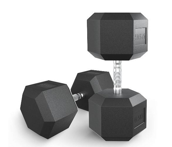 Гантель гексагональная обрезиненная Unix Fit 47,5 кг / шт.