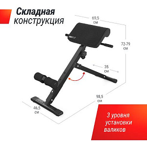 Купить Скамья Unix Fit R-Chair 130G гиперэкстензия в Москве