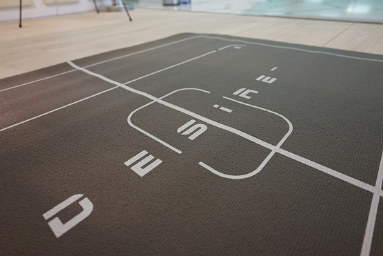 Компактный коврик с разметкой для занятий фитнесом Desire Balance Mat M фото4