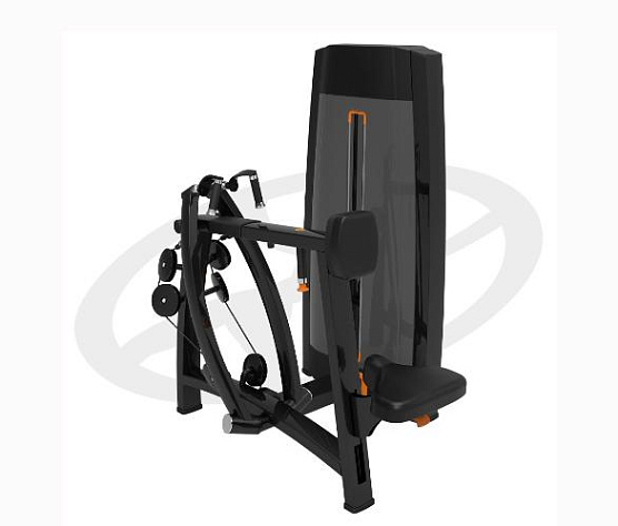 Грузоблочный тренажер на верхнюю часть тела Oxide Fitness F014 рычажная гребная тяга (тяга с упором)