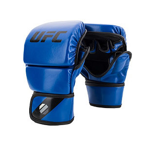 Купить UFC Перчатки MMA для спарринга 8 унций синие S/M в Москве