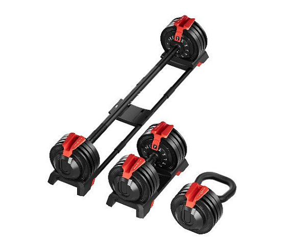 Oxygen XCROSS штанга регулируемая многофункциональная 3 в 1 24 кг