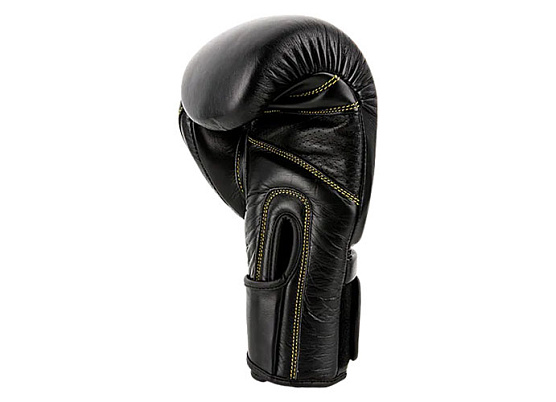 Премиальные тренировочные перчатки на липучке UFC чёрные 14 Oz фото3
