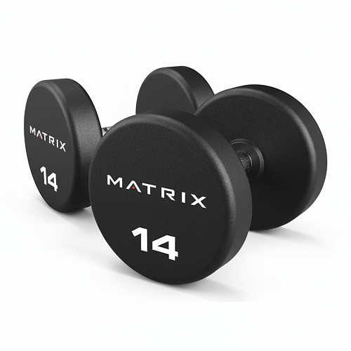 Набор гантелей уретановых Matrix Urethane Dumbbell Set 22-40 кг (шаг 2 кг) 10 пар